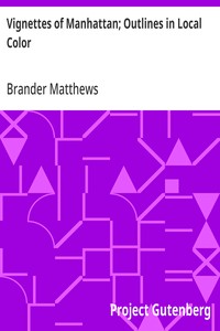 Cover of Vignettes of Manhattan; Outlines in Local Color — Reading Companion