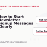 How to Start Newsletter Signup Messages Clearly