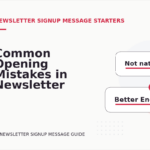 Common Opening Mistakes in Newsletter Signup Messages