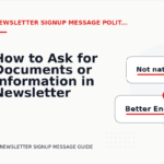 How to Ask for Documents or Information in Newsletter Signup Message English