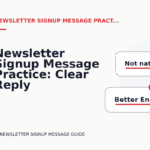 Newsletter Signup Message Practice: Clear Reply Patterns