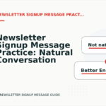 Newsletter Signup Message Practice: Natural Conversation Lines