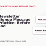 Newsletter Signup Message Practice: Before and After Corrections