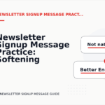 Newsletter Signup Message Practice: Softening Direct Sentences